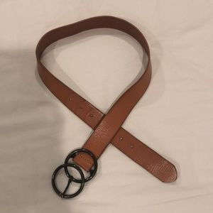 Brown leather belt, urban outfitters